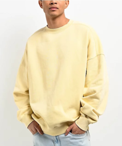 Ninth Hall Yellow Crewneck Streetwear Sweatshirt