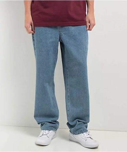 Ninth Hall Medium Blue Wash Relaxed Streetwear Jeans Ninth Hall Medium Blue Wash Relaxed Streetwear Jeans