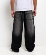 Ninth Hall Premium Black Studded Cross Denim Jeans