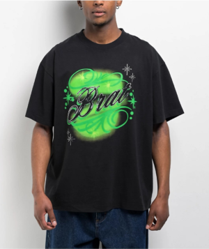 Ninth Hall Premium Black Brat Graphic Streetwear T-Shirt