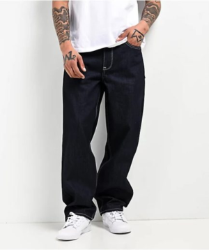 Ninth Hall Dark Wash Relaxed Streetwear Denim Jeans