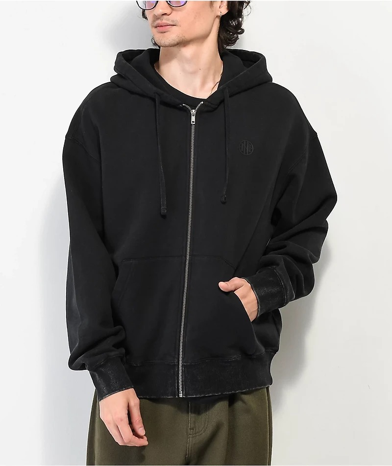 Ninth Hell Black Zip Up Streetwear Hoodie Jacket Ninth Hell Black Zip Up Streetwear Hoodie Jacket