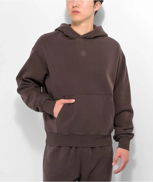 Ninth Hell Brown Pullover Streetwear Hoodie