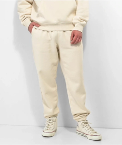 Ninth Hall Premium Cream Essential Streetwear Sweatpants