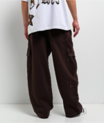 Ninth Hall Premium Brown Cargo Sweatpants