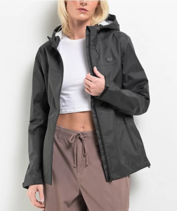Ninth Hall Dark Grey Hooded Windbreaker Jacket