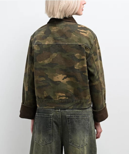 Ninth Hall Camo Corduroy Collar Canvas Jacket